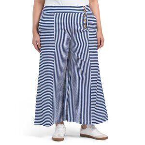 US TOGETHER NAVY/WHITE Plus Striped Pants